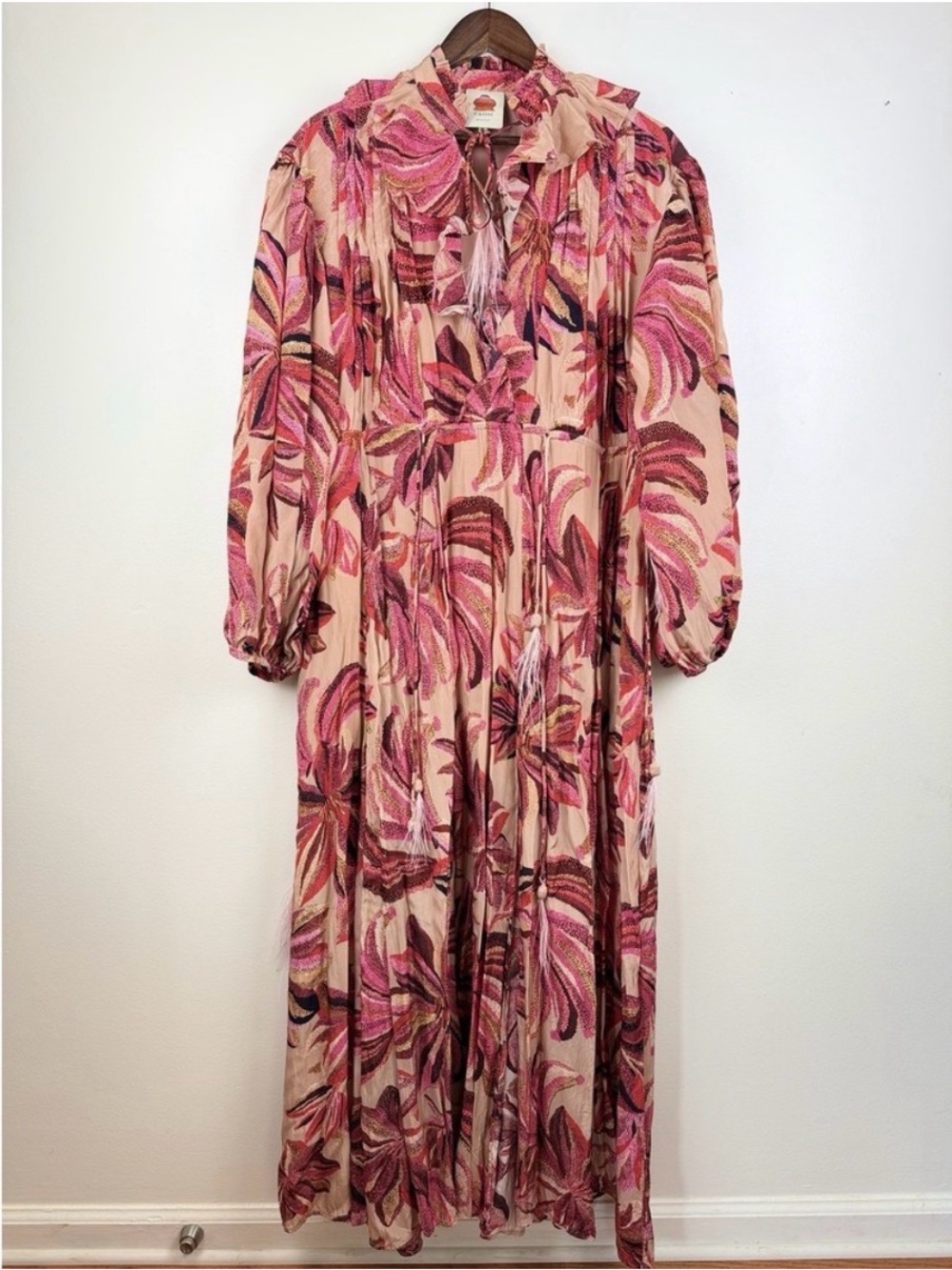 Farm Rio Maxi Chiffon Dress L